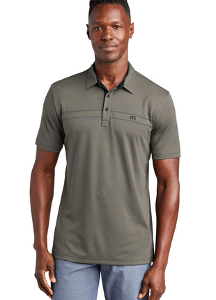 TravisMathew Monterey Chest Stripe Polo TM1MW450 - Quiet Shade Grey | TravisMathew