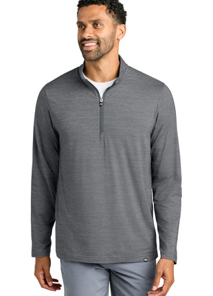 TravisMathew Crestview 1/4-Zip TM1MW452 - Grey Heather | TravisMathew