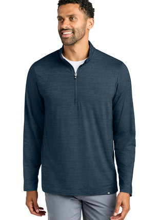 TravisMathew Crestview 1/4-Zip TM1MW452 - Vintage Indigo Heather | TravisMathew