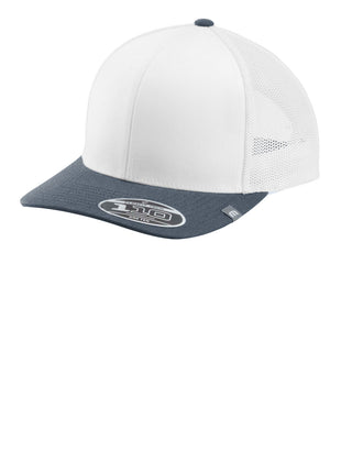 TravisMathew Cruz Colorblock Trucker Cap TM1MY390 - White/ Vintage Indigo | TravisMathew