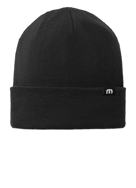 TravisMathew Solid Cuffed Beanie TM1MY394 - Black | TravisMathew
