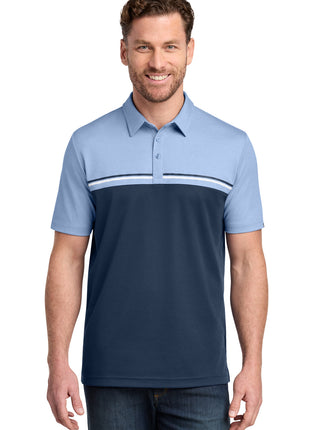 TravisMathew Sunset Blocked Polo TM1MY401 - Riviera Heather/ Blue Nights | TravisMathew