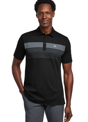 TravisMathew Coastal Chest Stripe Polo TM1MY402 - Black | TravisMathew