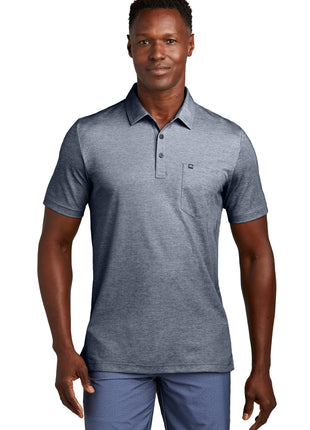 TravisMathew Oceanside Heather Pocket Polo TM1MY404 - Blue Nights Heather | TravisMathew