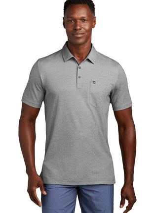 TravisMathew Oceanside Heather Pocket Polo TM1MY404 - Quiet Shade Grey Heather | TravisMathew