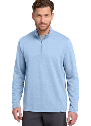 TravisMathew Coveside 1/4-Zip TM1MZ339 - Light Blue Heather | TravisMathew