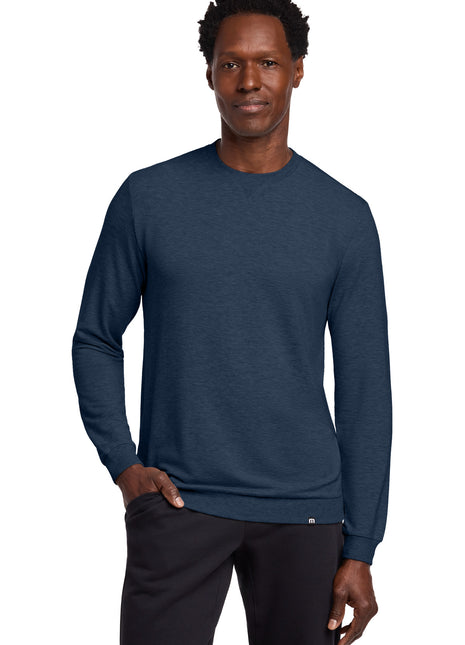TravisMathew Long Weekend Crew TM1MZ342 - Blue Nights Heather | TravisMathew
