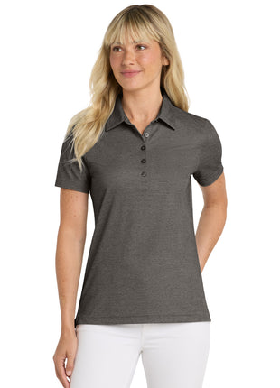 TravisMathew Women's Oceanside Heather Polo TM1WW002 - Black Heather | TravisMathew
