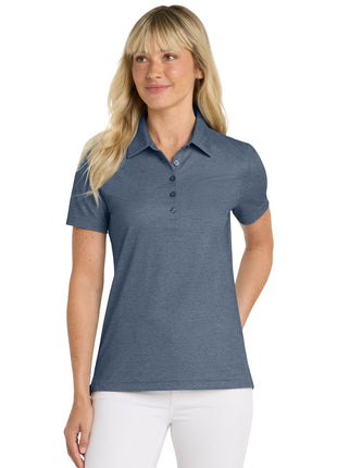 TravisMathew Women's Oceanside Heather Polo TM1WW002 - Blue Nights Heather | TravisMathew