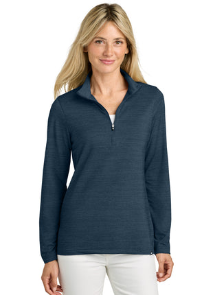 TravisMathew Women's Crestview 1/4-Zip TM1WW003 - Vintage Indigo Heather | TravisMathew