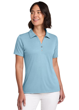 TravisMathew Women's Coto Performance Polo TM1WX002 - Brilliant Blue Heather | TravisMathew