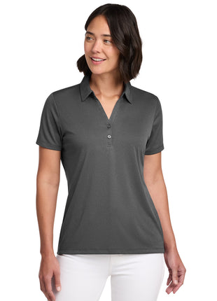 TravisMathew Women's Coto Performance Polo TM1WX002 - Quiet Shade Grey/ Black | TravisMathew
