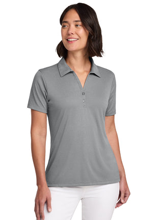 TravisMathew Women's Coto Performance Polo TM1WX002 - Quiet Shade Grey Heather | TravisMathew