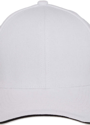 Recycled Cotton Twill 6 Panel Split Peak Ballcap