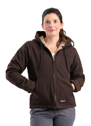 Berne Sherpa-Lined Softstone Duck Hooded Jacket
