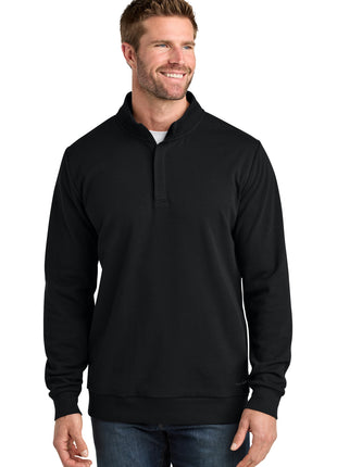TravisMathew Ocean Villa 1/4-Zip TMA41421 - Black | TravisMathew