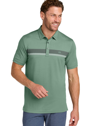 TravisMathew Glenview Stripe Polo TMA41462 - Laurel Green | TravisMathew