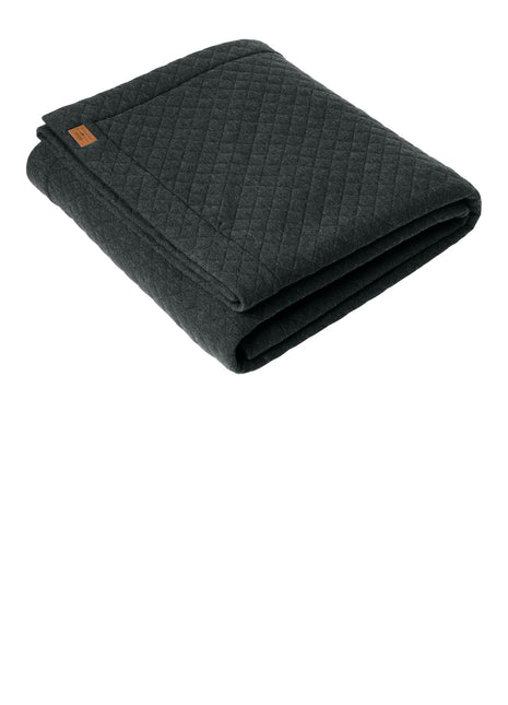 TravisMathew Diamond Quilt Blanket TMA41481 - Dark Grey Heather | TravisMathew