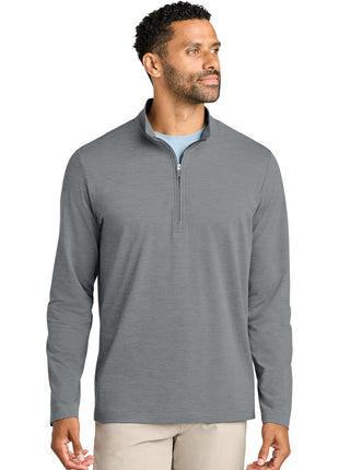 TravisMathew Onward 1/4-Zip TMA42775 - Quiet Shade Grey Heather | TravisMathew