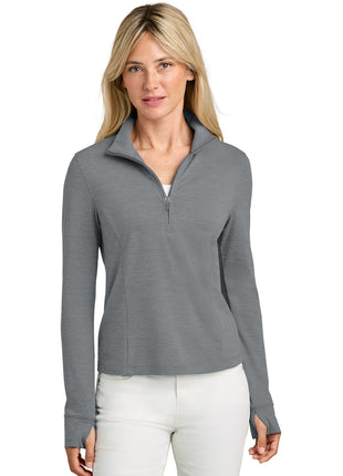 TravisMathew Women's Onward 1/2-Zip TMA42778 - Quiet Shade Grey Heather | TravisMathew