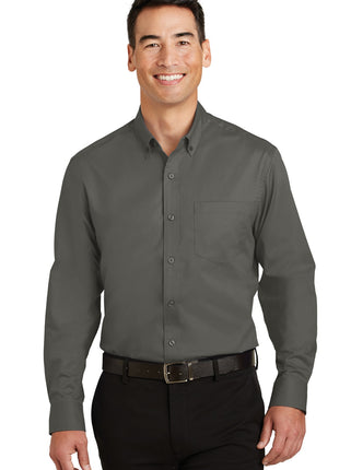 Port Authority® Tall SuperPro™ Twill Shirt. TS663 - Sterling Grey | Port Authority