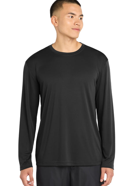 Sport-Tek® Tall Long Sleeve PosiCharge® Competitor™ Tee. TST350LS - Black | Sport-Tek