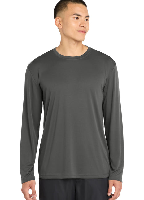Sport-Tek® Tall Long Sleeve PosiCharge® Competitor™ Tee. TST350LS - Iron Grey | Sport-Tek