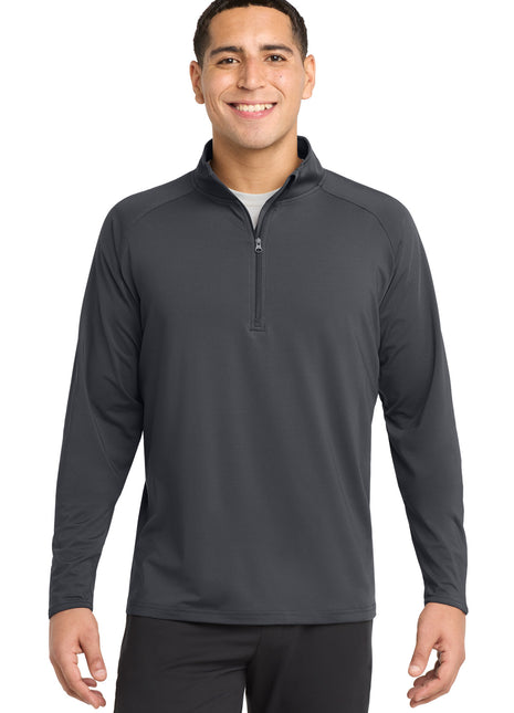 Sport-Tek® Tall Sport-Wick® Stretch 1/4-Zip Pullover. TST850 - Charcoal Grey | Sport-Tek