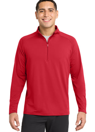 Sport-Tek® Tall Sport-Wick® Stretch 1/4-Zip Pullover. TST850 - True Red | Sport-Tek