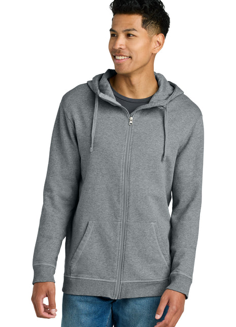 LIMITED EDITION tentree® Organic Cotton Fleece Full-Zip Hoodie TTCM4367 - Grey Heather | tentree