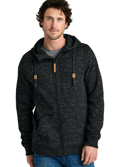 tentree® Space Dye Fleece Full-Zip Hoodie TTCM4414 - Meteorite Black Space Dye | tentree