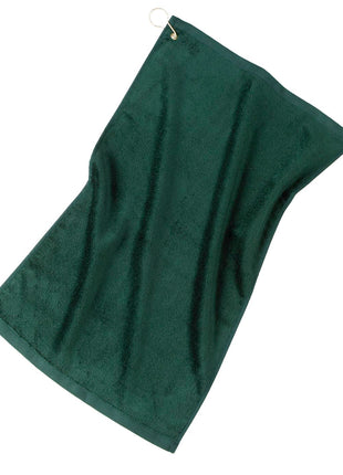 Port Authority® Grommeted Golf Towel.  TW51 - Hunter | Port Authority