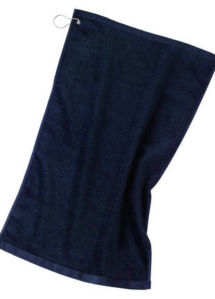 Port Authority® Grommeted Golf Towel.  TW51 - Navy | Port Authority