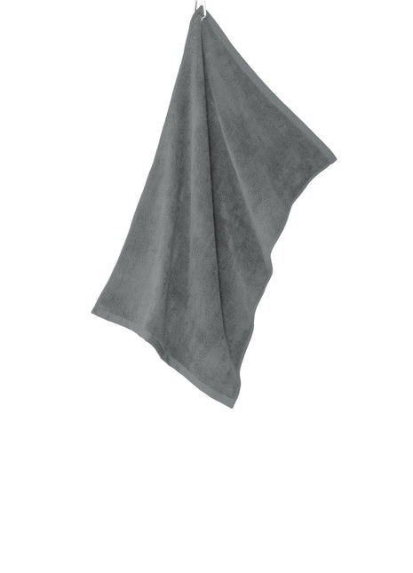 Port Authority® Grommeted Microfiber Golf Towel. TW530 - Deep Smoke | Port Authority