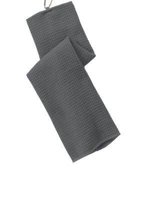Port Authority® Waffle Microfiber Golf Towel. TW60 - Deep Smoke | Port Authority