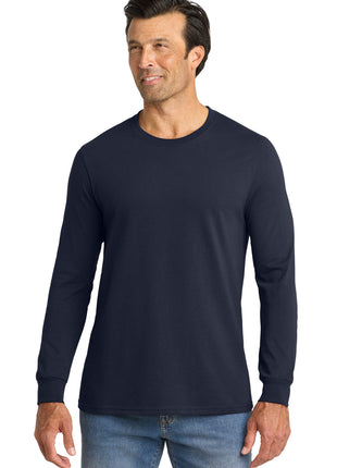 Volunteer Knitwear™ All-American Long Sleeve Tee VL100LS - Strong Navy | Volunteer Knitwear