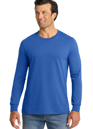 Volunteer Knitwear™ All-American Long Sleeve Tee VL100LS - True Royal | Volunteer Knitwear