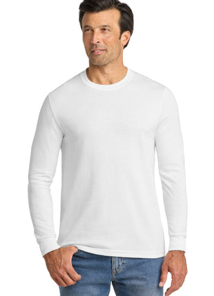 Volunteer Knitwear™ All-American Long Sleeve Tee VL100LS - White | Volunteer Knitwear
