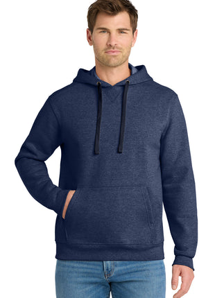 Volunteer Knitwear™ Chore Fleece Pullover Hoodie VL130H - Strong Navy Heather | Volunteer Knitwear