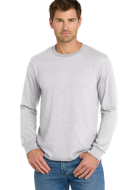 Volunteer Knitwear™ Chore Long Sleeve Tee VL60LS - Athletic Heather | Volunteer Knitwear