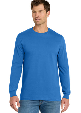 Volunteer Knitwear™ Chore Long Sleeve Tee VL60LS - True Royal | Volunteer Knitwear