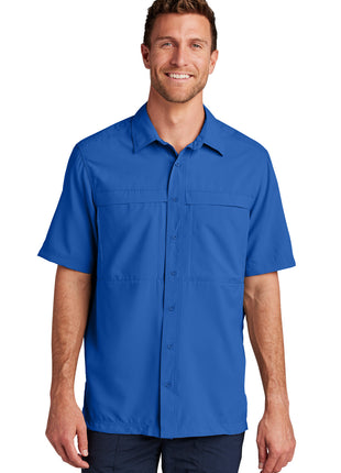Port Authority® Short Sleeve UV Daybreak Shirt W961 - True Royal | Port Authority