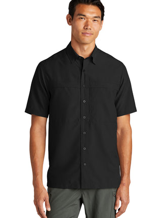 Port Authority® Short Sleeve UV Daybreak Shirt W961 - Deep Black | Port Authority