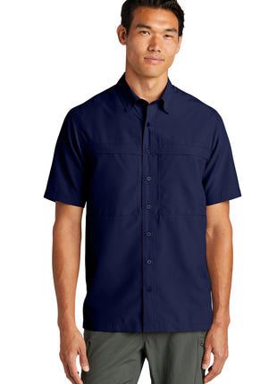 Port Authority® Short Sleeve UV Daybreak Shirt W961 - True Navy | Port Authority