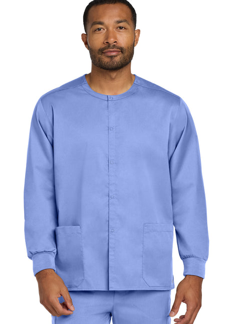 Wink® Unisex WorkFlex Snap-Front Scrub Jacket WW3080 - Ceil Blue | Wink