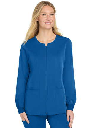 Wink® Women's Premiere Flex™ Full-Zip Scrub Jacket WW4088 - Royal | Wink