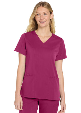 Wink® Women's Premiere Flex™ V-Neck Top WW4168 - Wine | Wink