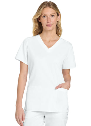 Wink® Women's WorkFlex V-Neck Top WW4560 - White | Wink