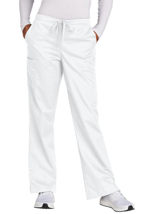 Wink® Women's Petite WorkFlex Flare Leg Cargo Pant WW4750P - White | Wink
