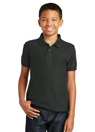 Port Authority® Youth Core Classic Pique Polo. Y100 - Deep Black | Port Authority